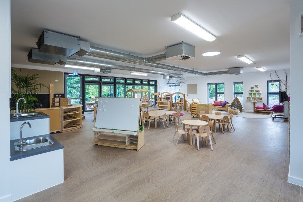 A view of the learning space at Davidson's Mains Primary School Nursery