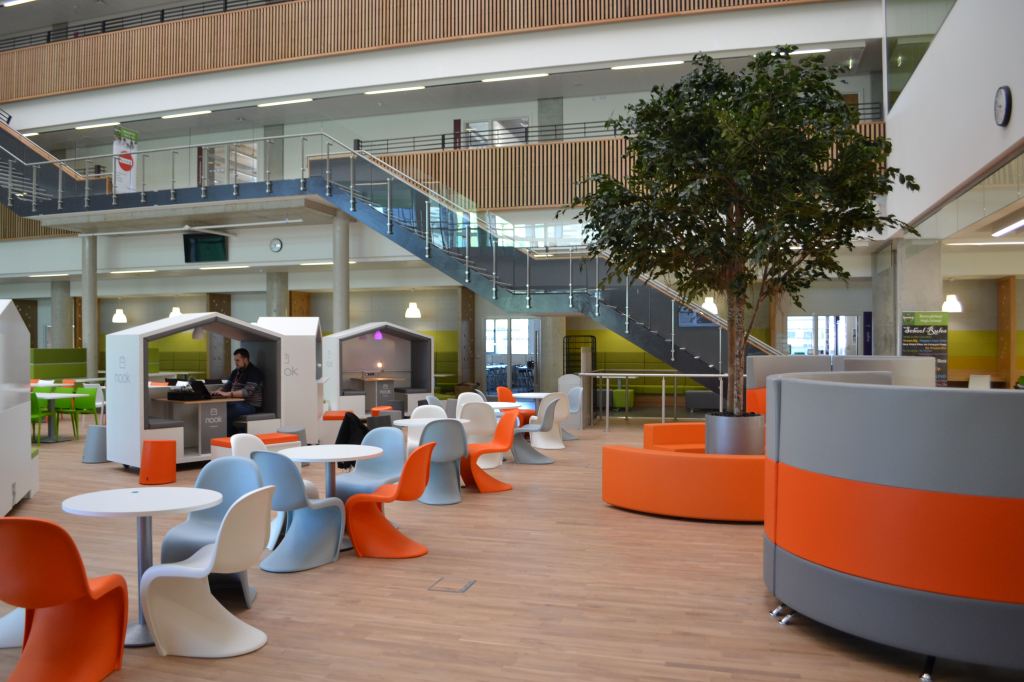 The social space at Boroughmuir High School