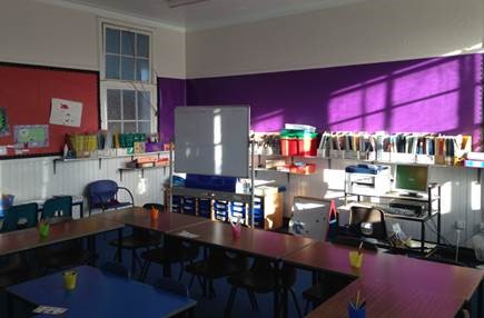 The classroom at Craigentinny Primary School before refurbishment