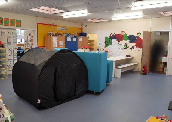 before the refurbishment the GP space was cluttered