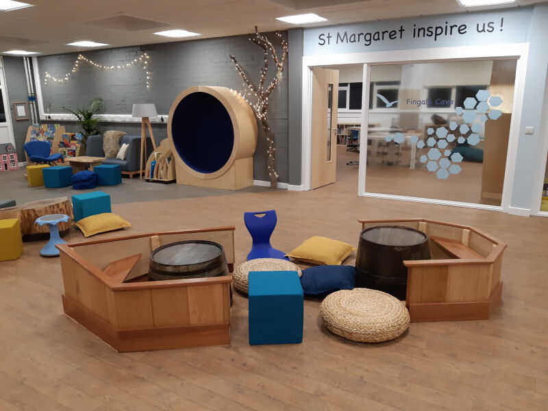 nooks and collaborative spaces, lots of different choices