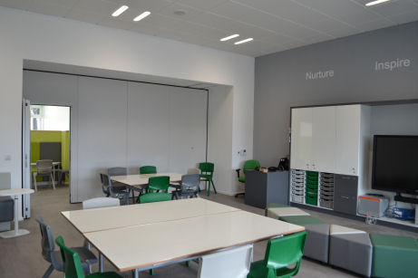 outside the classroom is a breakout space