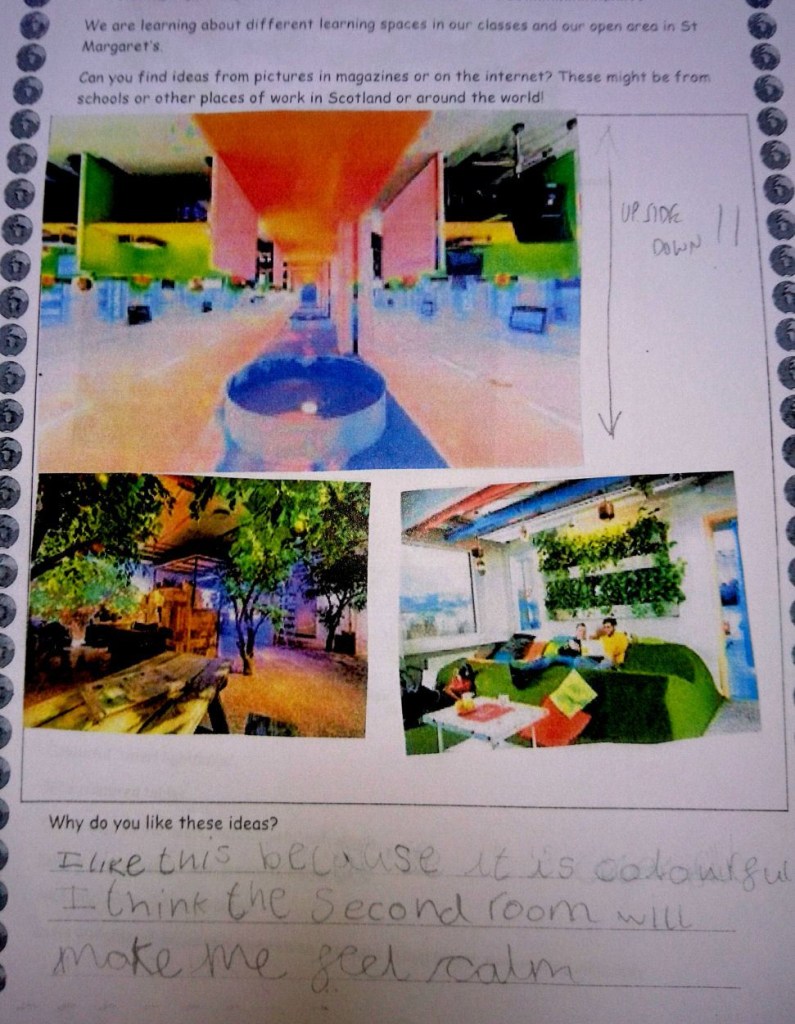 I like this because it is colourful. i think the second room will make me feel calm