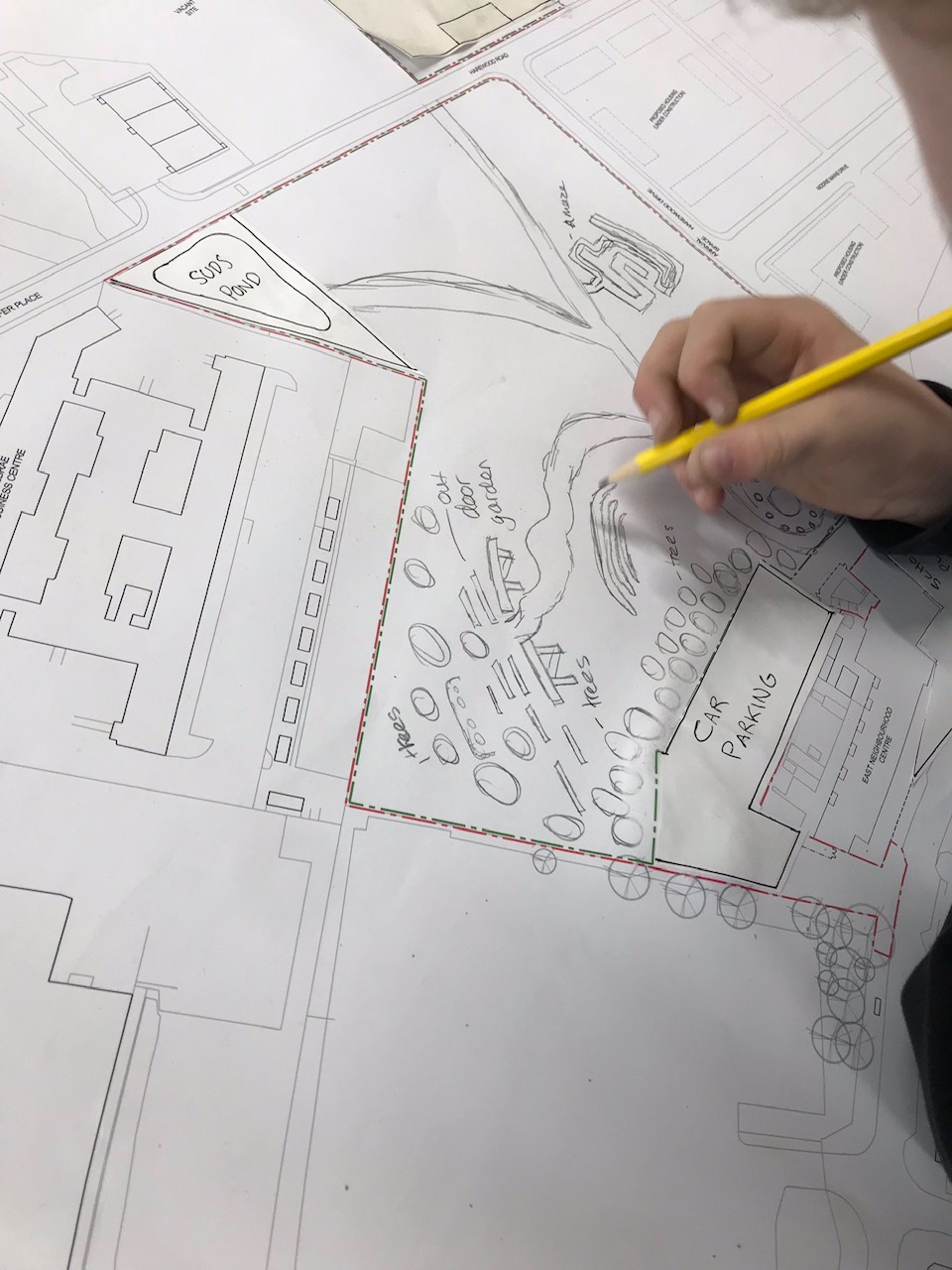 a student designs the playground for the school